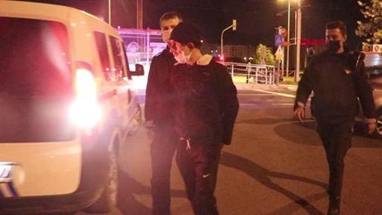 KAYSERİ'DE ÇALDIĞI OTOMOBİLLE KAZA YAPINCA YAKALANDI