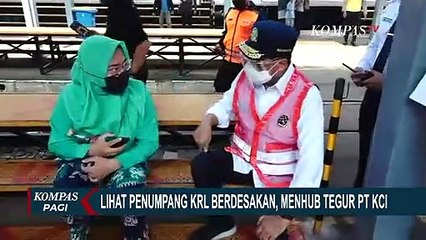 Download Video: Lihat Penumpang KRL Berdesakan, Menteri Perhubungan Tegur PT KCI