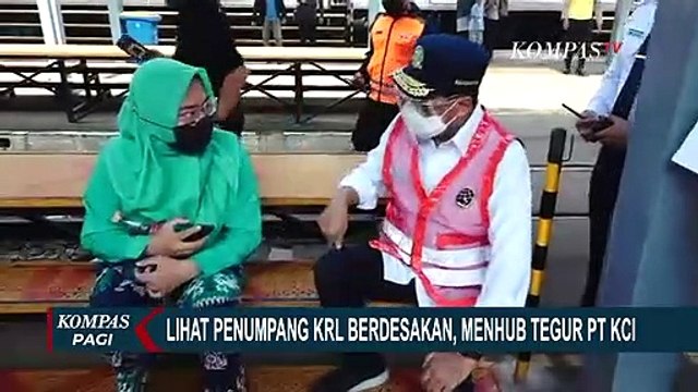 Lihat Penumpang KRL Berdesakan, Menteri Perhubungan Tegur PT KCI