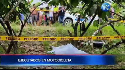 Una pareja fue ejecutada mientras iban en motocicleta