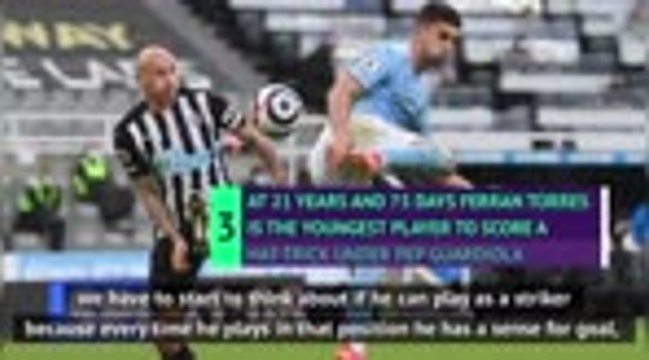 Torres could be Pep's central striker for City after Newcastle hat-trick