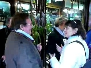 Viste de Michèle Alliot-Marie - arrivée à Clichy