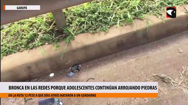 Bronca en las redes porque adolescentes continúan arrojando piedras en la ruta 12 pese a que días atrás mataron a un gendarme
