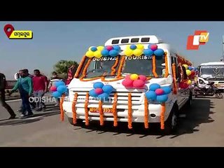 Tourist Bus Flagged Off in Sambalpur