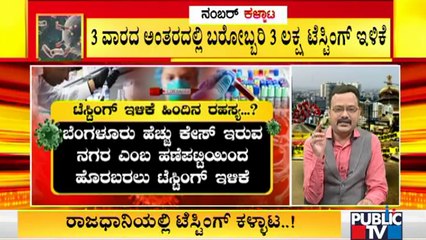 ರಾಜಧಾನಿಯಲ್ಲಿ ಟೆಸ್ಟಿಂಗ್ ಕಳ್ಳಾಟ; ಹೆಚ್ಚು ಕೇಸ್ ಹಣೆಪಟ್ಟಿಯಿಂದ ಹೊರಬರಲು ಪ್ಲಾನ್ | Covid19 | Bengaluru
