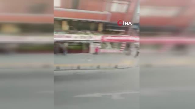 Pendik'te drift yapan magandalar aracı onlarca kişinin üzerine böyle sürdü: Ortalık savaş alanına döndü