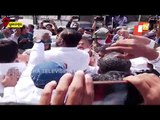Congress Workers Ride Bullock Cart In Bhubaneswar Protesting Fuel Price Hike