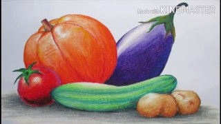 Vegetables#Drawing #Composition Of# Vegetable