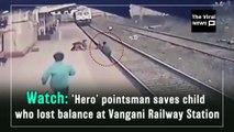 Man Saves Child From Train at Railway Station | Viral Video