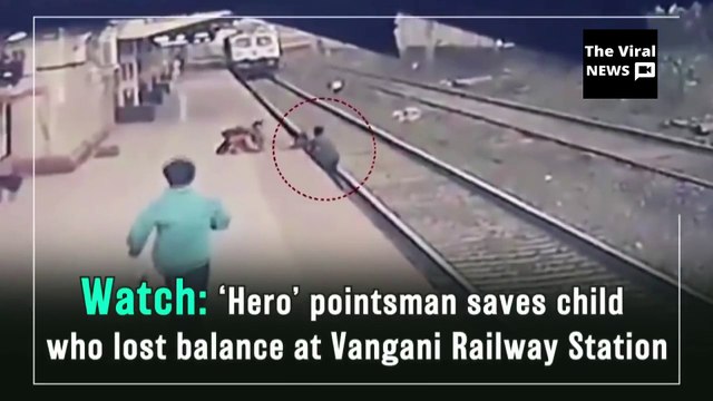 Man Saves Child From Train at Railway Station | Viral Video