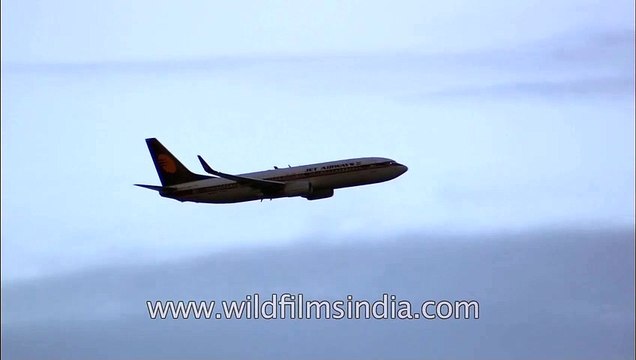 Jet Airways plane flying in Indian airspace