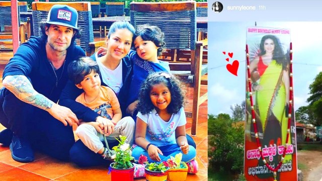 ಕರ್ನಾಟಕದಲ್ಲಿ ತನ್ನ ಕಟೌಟ್ ನೋಡಿ ಖುಷಿ ಪಟ್ಟ ಸನ್ನಿ ಲಿಯೋನ್ | Filmibeat Kannada