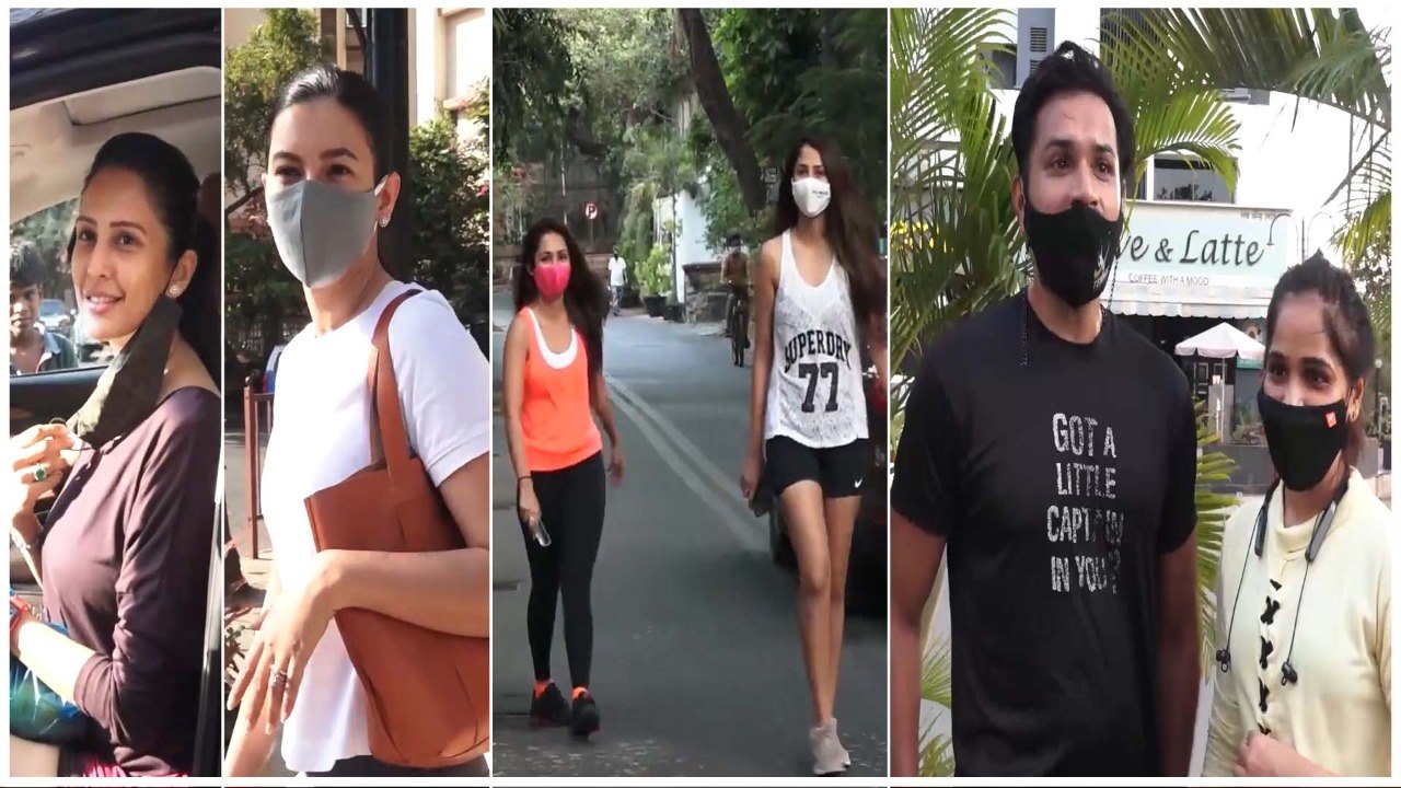 Gauahar Khan, Chahatt Khanna, Malvika Raaj & Mrunal Jain With Wife Snapped Across The City