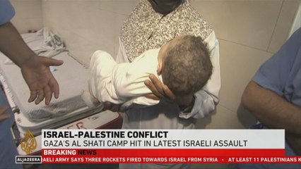 Gaza's Al Shati camp hit in latest Israeli assault