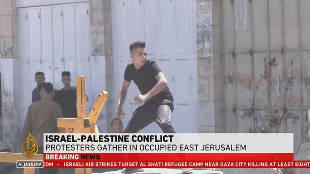 Protesters gather in occupied East Jerusalem