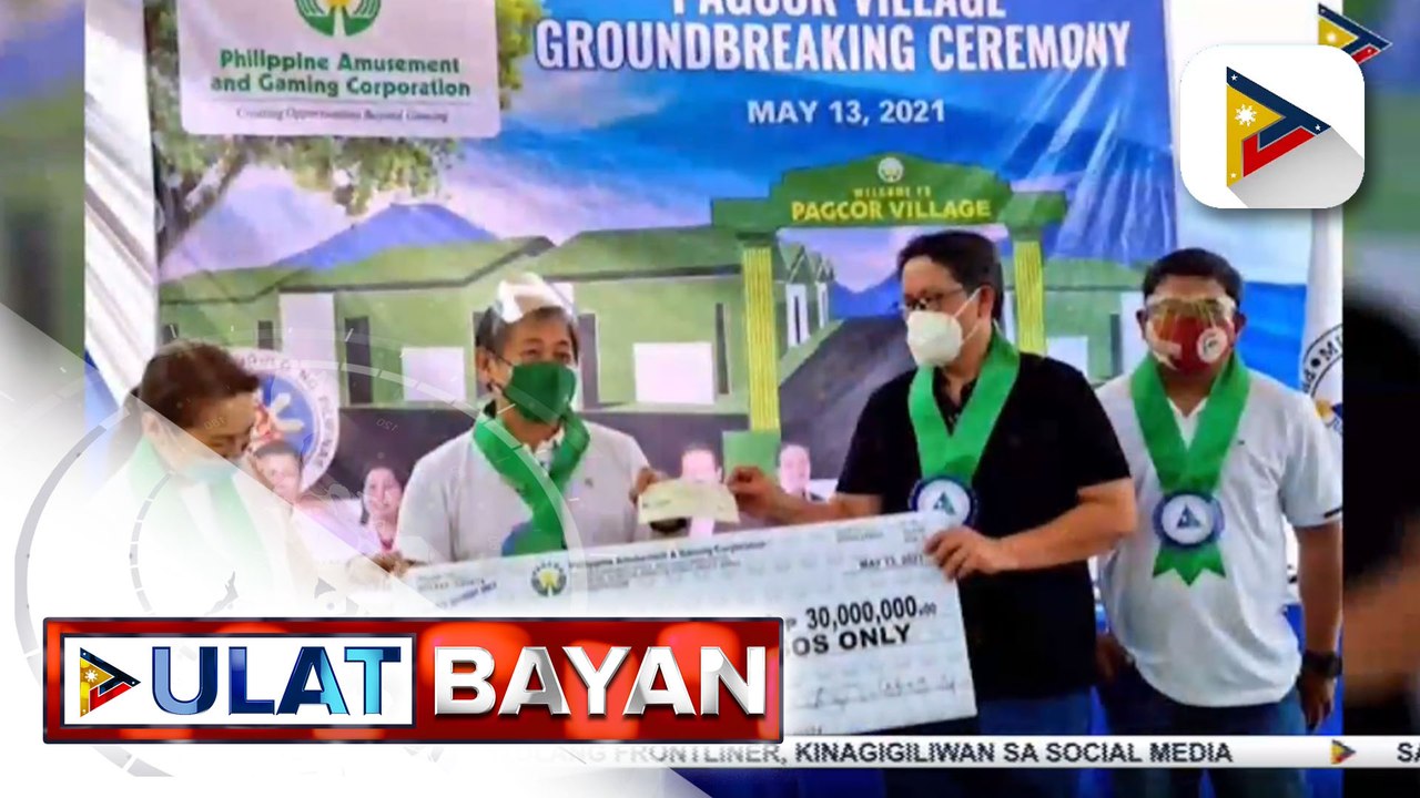 P30-M paunang halaga para sa village project sa Batangas, ibinigay ng PAGCOR; P25-M para sa pagpapatayo ng MPEC sa Laguna, natanggap na ng Cabuyao LGU mula sa PAGCOR
