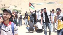 Ürdünlüler Filistin sınırında İsrail'in saldırılarını protesto etmeyi sürdürüyor