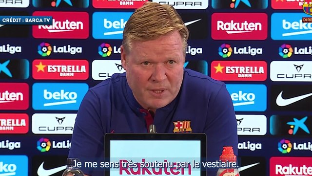 Ronald Koeman se sent soutenu au Barça