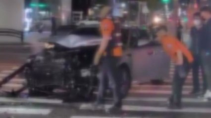 보안업체 차량 택시와 충돌...5명 다쳐 / YTN