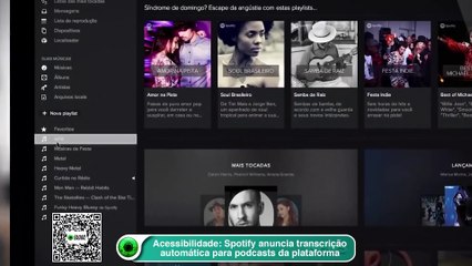 Acessibilidade- Spotify anuncia transcrição automática para podcasts da plataforma