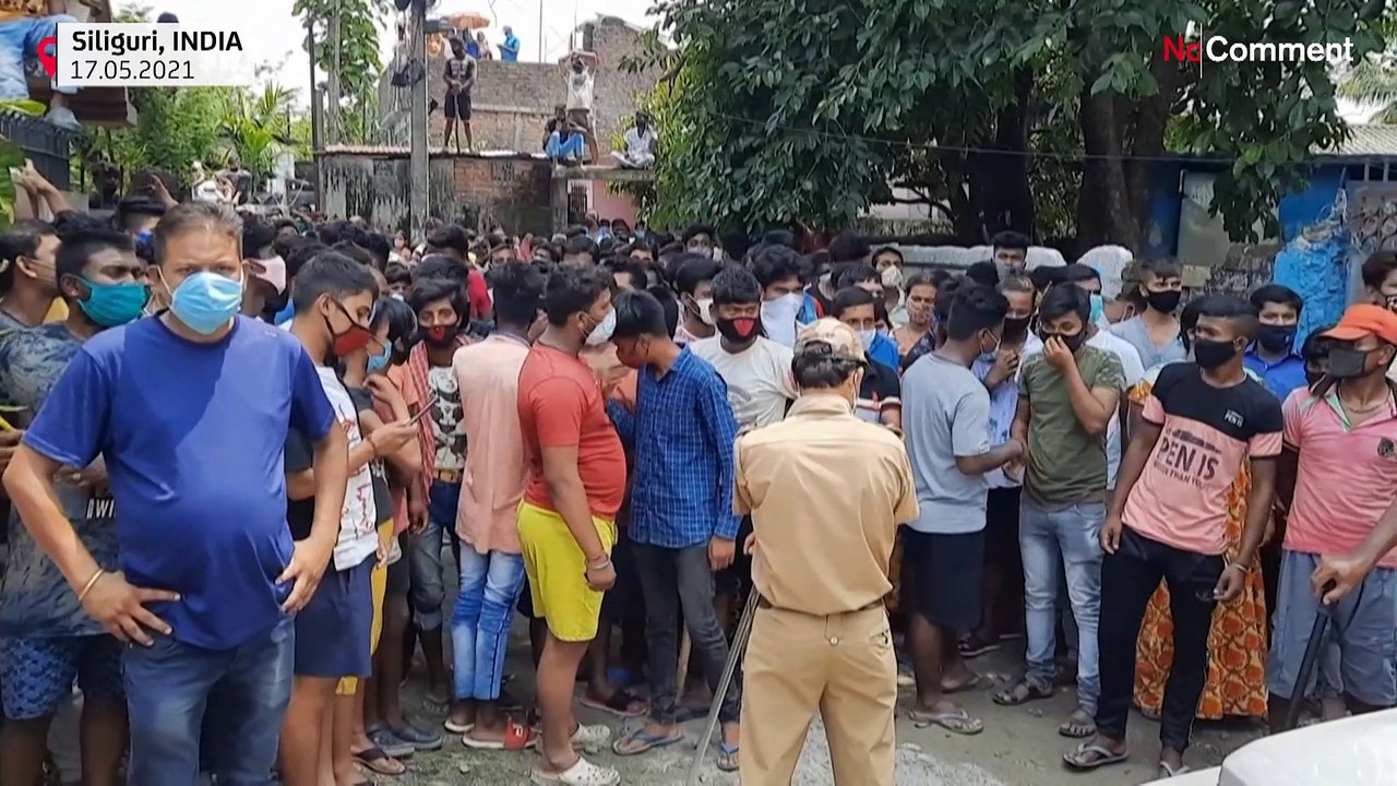 Mensch gegen Leopard