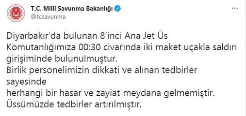 MSB:  Üssümüzde gerekli fiziki tedbirler alınmıştır (2)