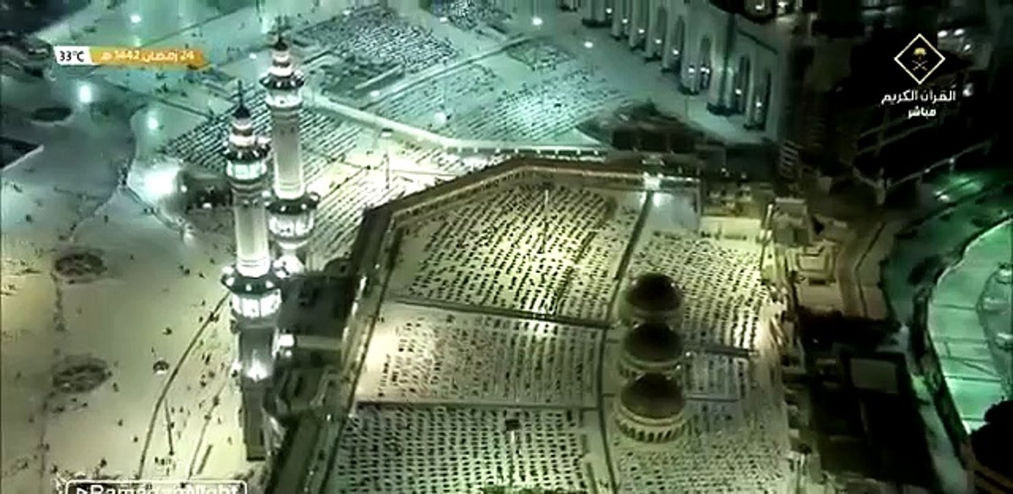 صلاة التراويح , الحرم المكي, 25   رمضان 1442 , بندر بليلة