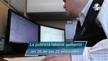 Aumenta pobreza laboral en México; llega a 39.4% de la población en primer trimestre: Coneval