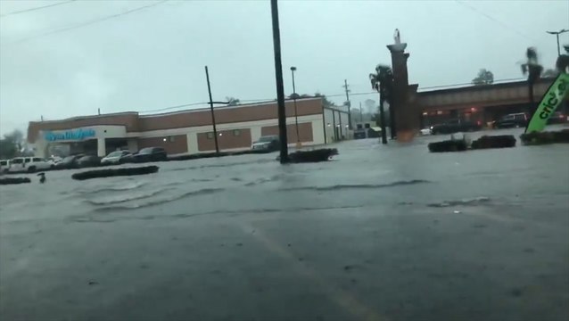 Roads inundated from flooding
