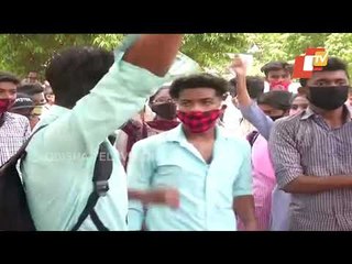 Students Stage Protest In Bhubaneswar, Demand Cancellation Of +2 Examination