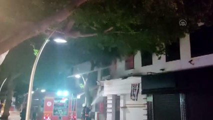 Bodrum'da dernek binasında çıkan yangın söndürüldü