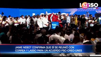 Jaime Nebot reveló que existió un acuerdo con CREO, PSC y UNES
