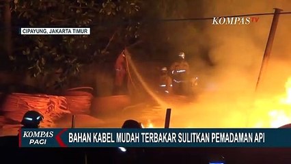 Gudang Kabel Terbakar, Kerugian Ratusan Juta Rupiah