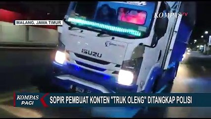 Sopir Pembuat Konten Truk Oleng Ditangkap Polisi