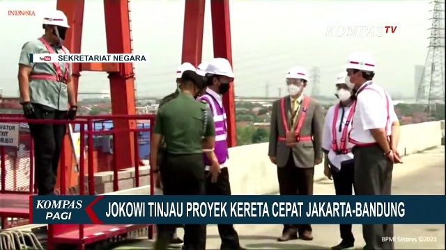 Presiden Jokowi Tinjau Proyek Kereta Cepat Jakarta-Bandung