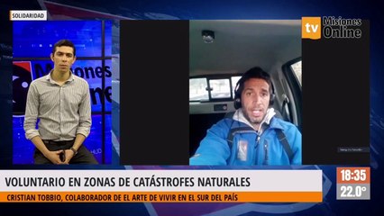 Voluntario en zonas de catástrofes naturales