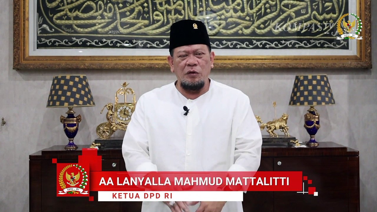 Ucapan Idulfitri Dari Ketua DPD Aa Lanyalla Mahmud Mattalitti - Video ...