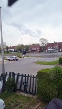 Swirling funnel clouds over Gipton in Leeds