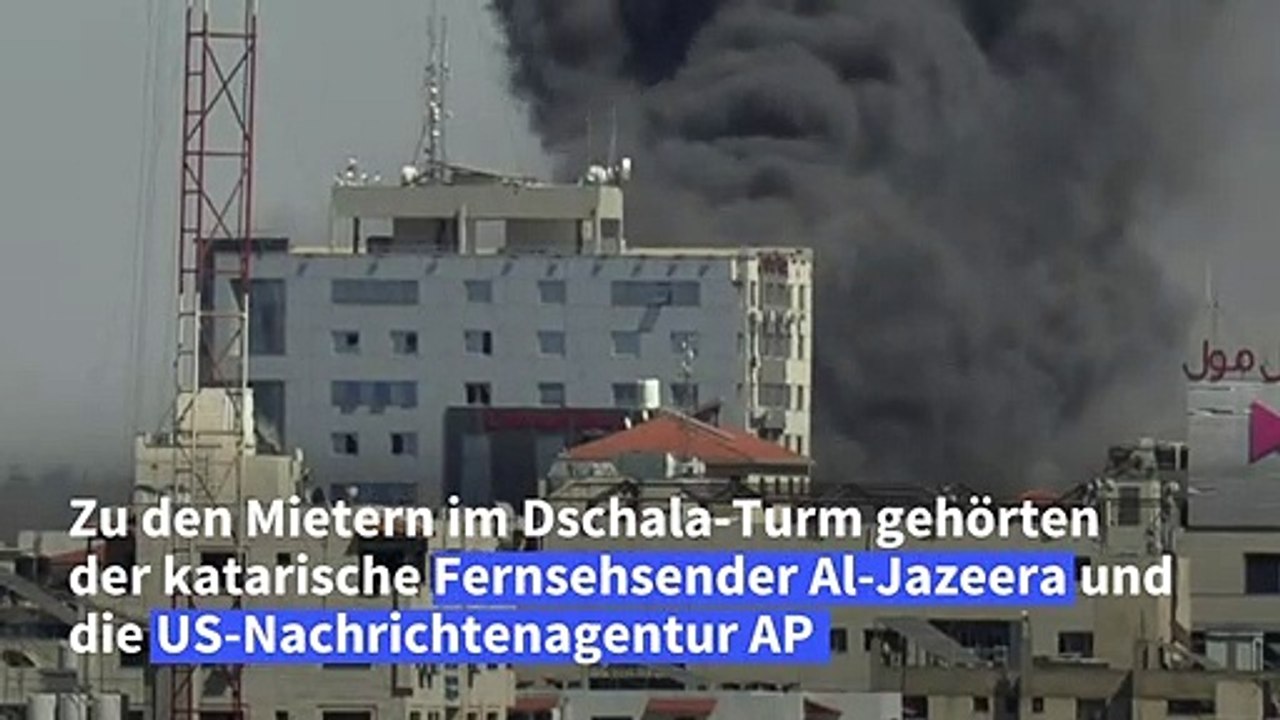Israel zerstört Hochhaus in Gaza - internationale Medien betroffen