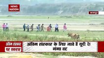 Burying of dead bodies on the banks of Ganga banks of U.P.