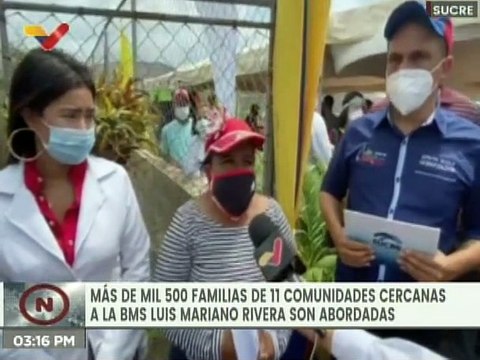 Más de 1.500 familias son atendidas en la Base de Misiones Socialistas en Cumaná