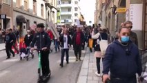 STOCKHOLM - İsveç'te Kovid-19 kısıtlamaları 4'üncü kez protesto edildi