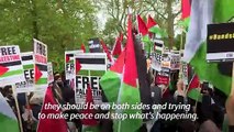 Thousands of people in cities around the world attend pro-Palestinian rallies