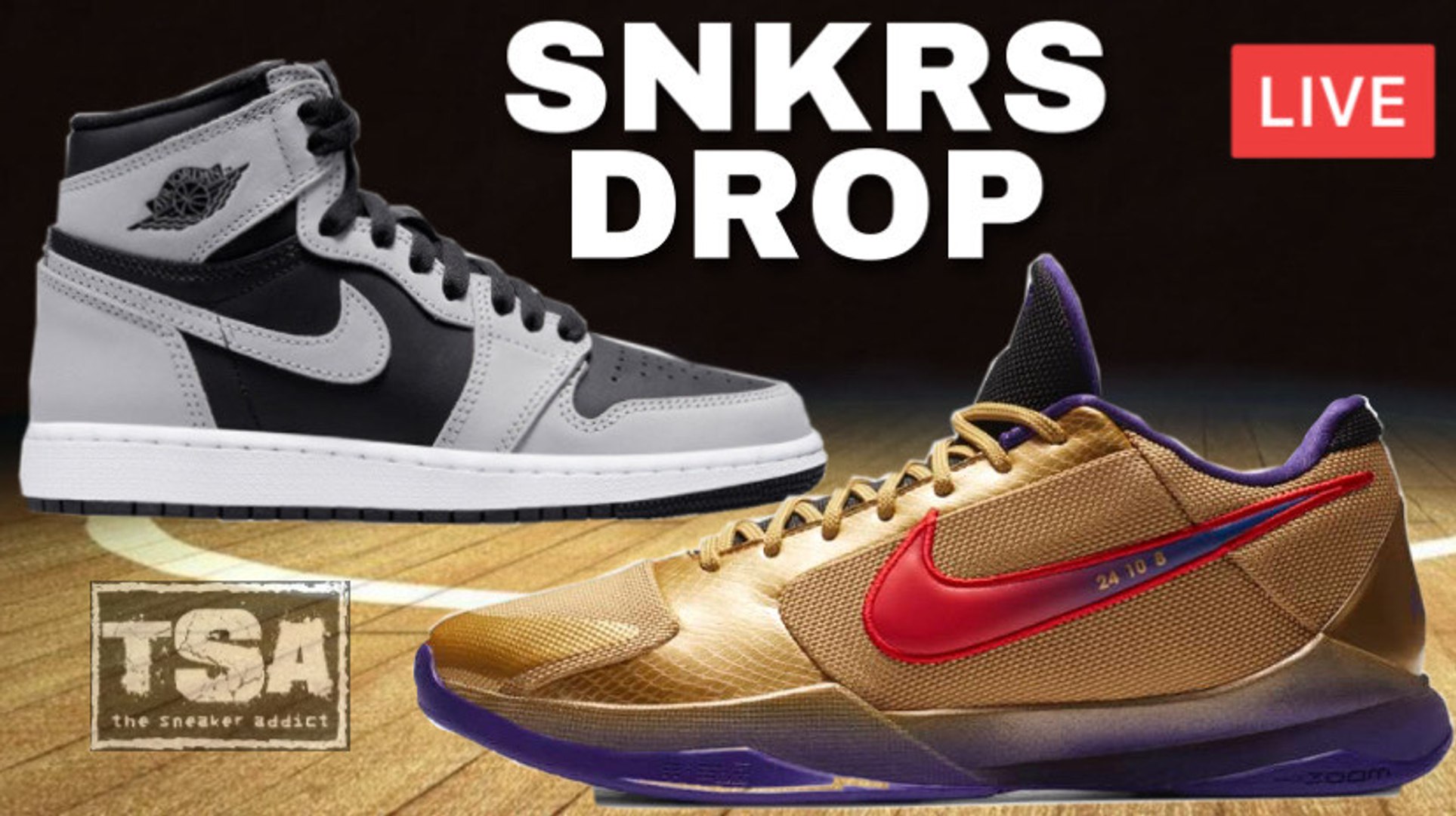 Air Jordan 1 Shadow 2.0 Sneaker & Nike Kobe 5 Hall of Fame UNDFTD DETAILED  LOOK ,SNKRS APP LIVE - video Dailymotion