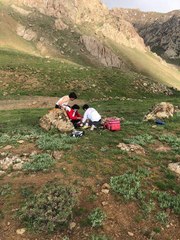 EREK DAĞI'NDAN 'UÇKUN' TOPLARKEN YÜKSEKTEN DÜŞEN ALİCAN, AMBULANS HELİKOPTERLE HASTANEYE ULAŞTIRILDI