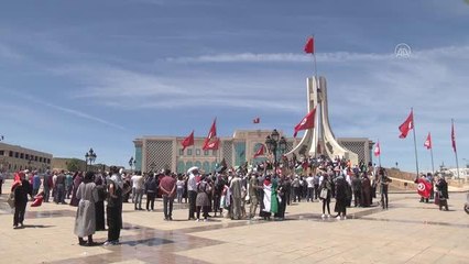 Tunus'ta Filistin'e destek gösterisi (2)