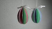 Paper Eggs To Hang. Diy Easter Decorations.