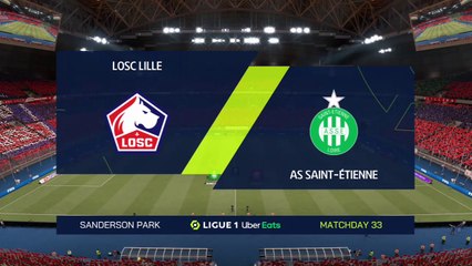 Lille vs Saint Etienne || Ligue 1 - 16th May 2021 || Fifa 21