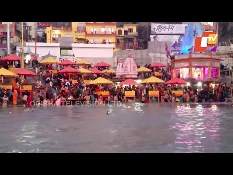 Devotees Take Holy Dip at Har Ki Pauri Ghat In Haridwar On Basant Panchami
