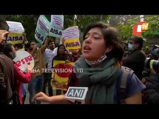 Different Student Organisations Hold Protest Against Arrest Of Disha Ravi